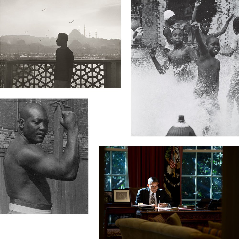 Four inspiring photos of African American men.